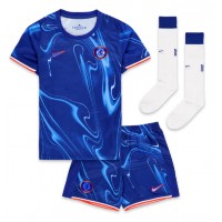 Chelsea Christopher Nkunku #18 Fußballbekleidung Heimtrikot Kinder 2024-25 Kurzarm (+ kurze hosen)